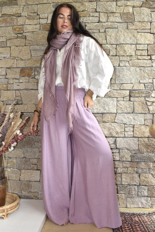 Riviera Palazzo Pant Mauve
